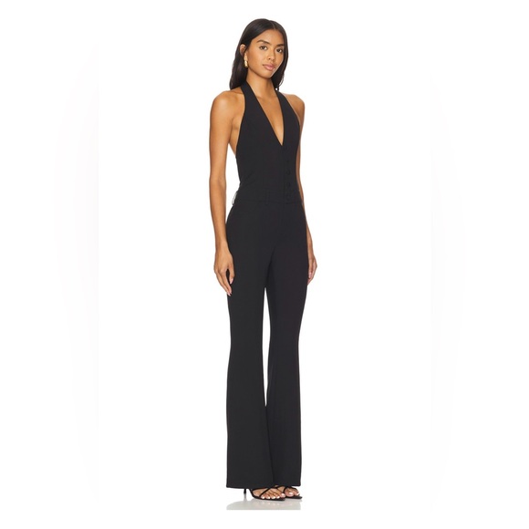superdown Black Halter Jumpsuit - Picture 3 of 4